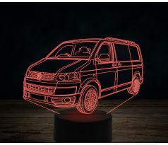 Beling 3D lampa,Volkswagen T5 van, 7 farebná VW26