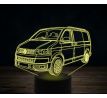 Beling 3D lampa,Volkswagen T5 van, 7 farebná VW26