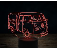 Beling 3D lampa,Volkswagen T1 Pick Up, 7 farebná VW24