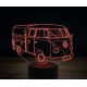 Beling 3D lampa,Volkswagen T1 Pick Up, 7 farebná VW24
