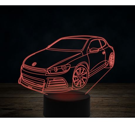 Beling 3D lampa, Volkswagen-Scirocco-R, 7 farebná VW23