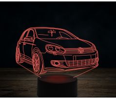 Beling 3D lampa,Volkswagen Golf Mk6, 7 farebná VW20