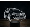 Beling 3D lampa,Volkswagen Golf Mk6, 7 farebná VW20