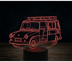 Beling 3D lampa,Volkswagen Frodilin, 7 farebná VW19