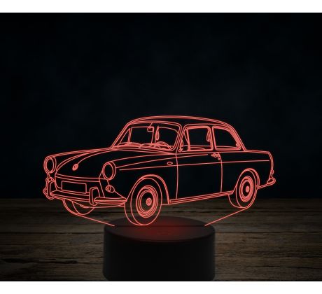 Beling 3D lampa,Volkswagen 1500 Notchback, 7 farebná VW18