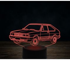 Beling 3D lampa,Volkswagen car, 7 farebná VW17