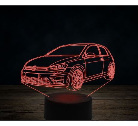 Beling 3D lampa, volkswagen golf 7, 7 farebná VW13