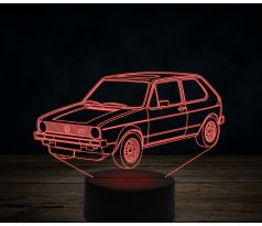 Beling 3D lampa, volkswagen golf mk1 gti, 7 farebná VW12