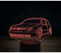 Beling 3D lampa,volksvagen golf 6,7 farebná VW11