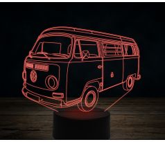 Beling 3D lampa,Early westy 1969 Type 2 Bay Camper Van,7 farebná VW9