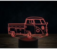 Beling 3D lampa,1969 Volkswagen Type 2 Single Cab,7 farebná VW6