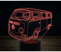 Beling 3D lampa,1968-Volkswagen-T2-Mini-Bus,7 farebná VW4