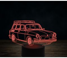 Beling 3D lampa,1965-Volkswagen-Type-3-Squareback,7 farebná VW3