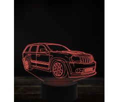 Beling 3D lampa, Jeep grand cherokee, 7 farebná, VBN6