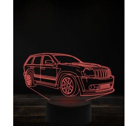 Beling 3D lampa, Jeep grand cherokee, 7 farebná, VBN6