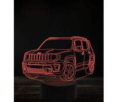 Beling 3D lampa, Jeep renegade 7 farebná, VBN5