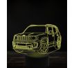 Beling 3D lampa, Jeep renegade 7 farebná, VBN5