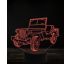 Beling 3D lampa, Jeep Willys MB 7 farebná, VBN3