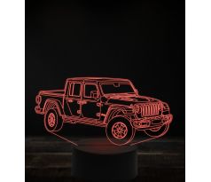 Beling 3D lampa, Jeep gladiator, 7 farebná, VBN2