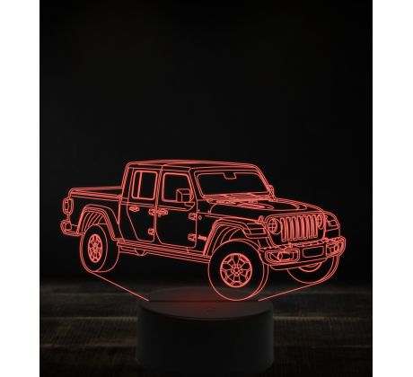 Beling 3D lampa, Jeep gladiator, 7 farebná, VBN2