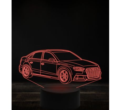 Beling 3D lampa, Audi A3,7 farebná, VBN21