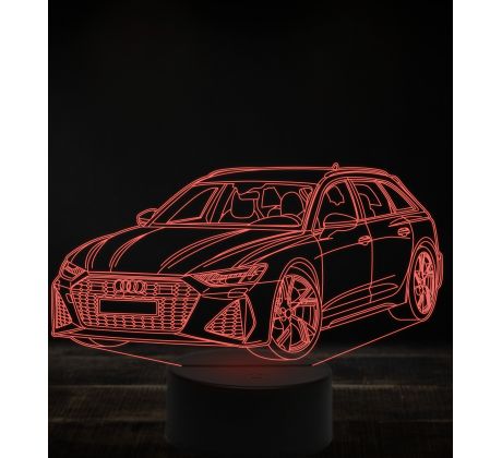 Beling 3D lampa, Audi RS6 ,7 farebná, VBN20