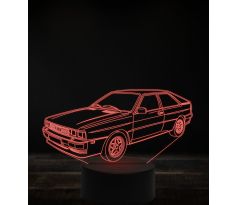 Beling 3D lampa, Audi Quattro ,7 farebná, VBN18