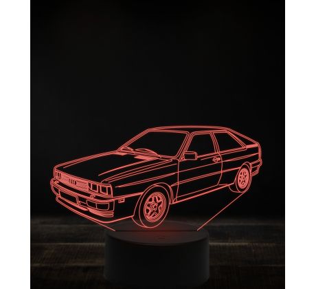 Beling 3D lampa, Audi Quattro ,7 farebná, VBN18