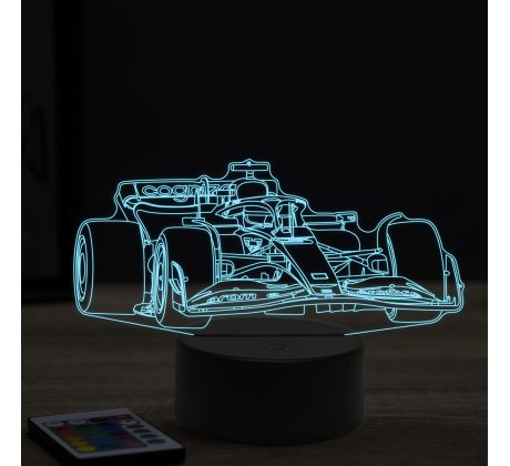 Beling 3D lampa, Formula Sebastian Vettel Aston Martin ,16 farebná, FF11