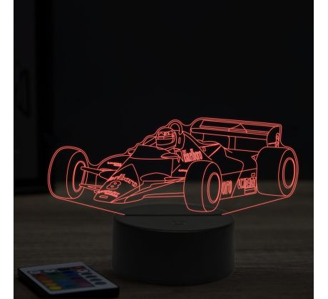 Beling 3D lampa, Formula Niki Lauda Ferrari,16 farebná, FF10