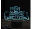 Beling 3D lampa, Formula Nico Rosberg Mercedes,16 farebná, FF9