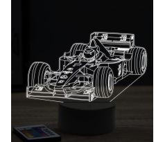 Beling 3D lampa, Formula Mika Häkkinen Mercedes ,7 farebná, FF7