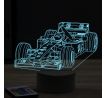 Beling 3D lampa, Formula Mika Häkkinen Mercedes ,7 farebná, FF7