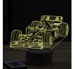 Beling 3D lampa, Formula Mika Häkkinen Mercedes ,7 farebná, FF7