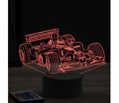 Beling 3D lampa, Formula Michael Schumacher Ferrari ,16 farebná, FF6