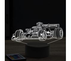 Beling 3D lampa, Formula Lewis Hamilton mercedes ,16 farebná, FF4