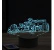 Beling 3D lampa, Formula Lewis Hamilton mercedes ,16 farebná, FF4