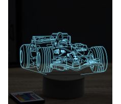 Beling 3D lampa, Formula Fernando Alonso aston martin ,16 farebná, FF3