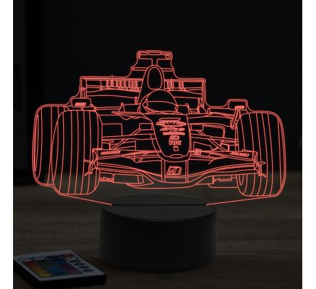 Beling 3D lampa, Formula Kimi Raikkonen 2007 ,16 Barevná, FF12