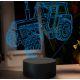 Beling 3D lampa,Zetor crystal 12045, 7 farebná GF23