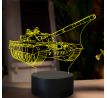 Beling 3D lampa,Tank T72, 7 farebná GF14