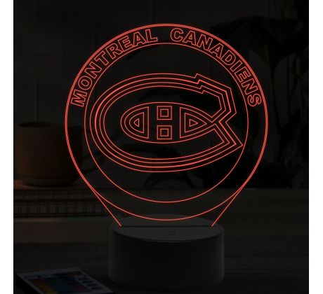 Beling 3D lampa,Montreal Canadiens, 16 farebná 9FGH5FGV89V