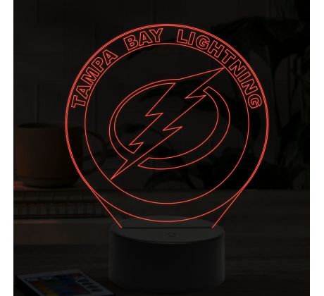 Beling 3D lampa,Tampa Bay Lightning, 16 farebná 9FGH5W