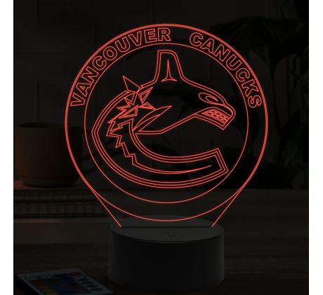 Beling 3D lampa,Vancouver Canucks, 16 farebná 9QVC65DDA