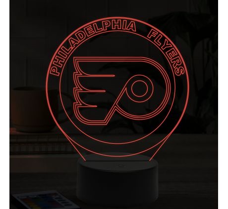 Beling 3D lampa,Philadelphia Flyers, 16 farebná 9QVC65A