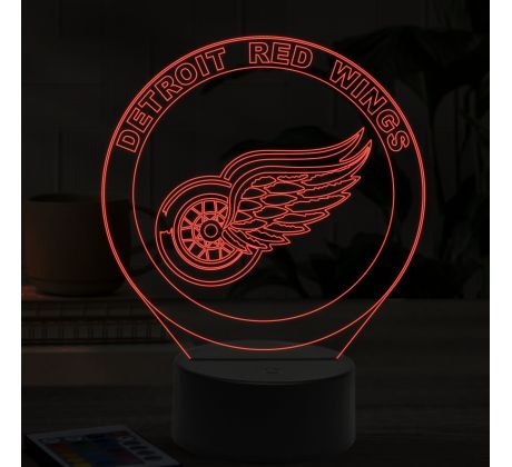 Beling 3D lampa,Detroit Red Wings, 16 farebná 98A95DQ55A