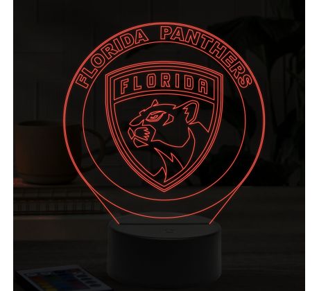 Beling 3D lampa,Florida Panthers, 16 farebná A95DQ