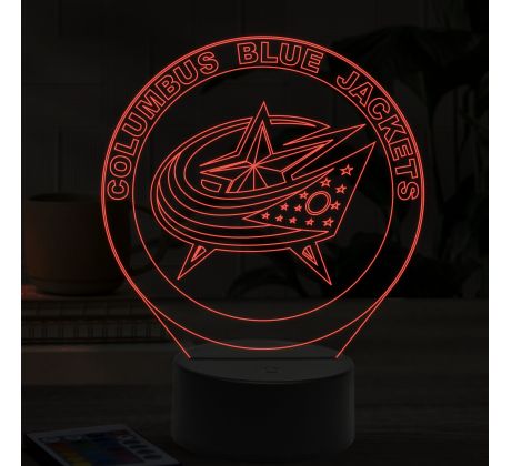 Beling 3D lampa,Columbus Blue Jackets, 16 farebná ASS6A9AXS