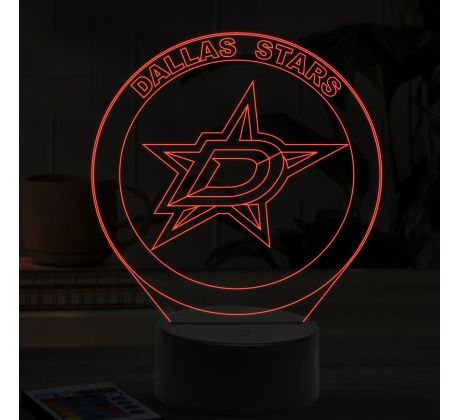 Beling 3D lampa, Dallas Stars, 16 farebná ASS6A9AX