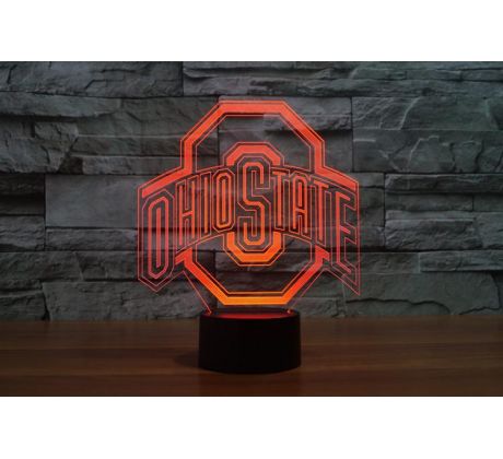 Beling 3D lampa, 3D lampa Ohio State , 16 farebná SC0354F